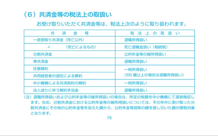 共済金の税法上の取り扱い