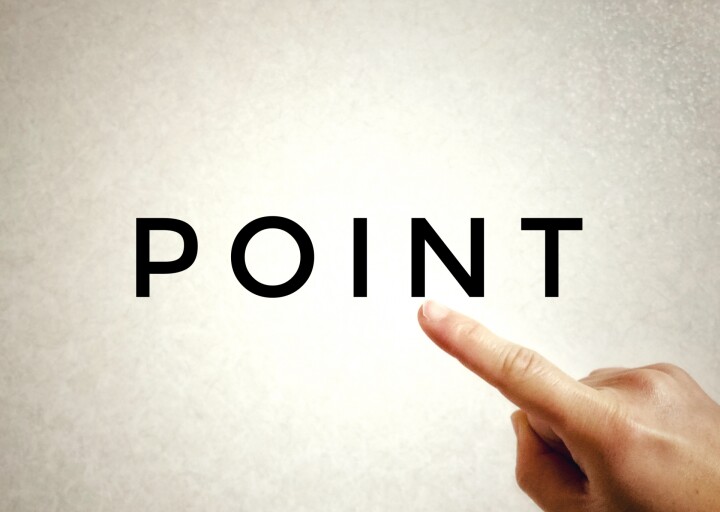 POINTという文字の写真